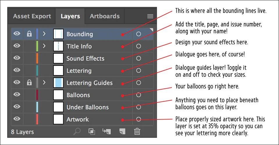 Comic Book Lettering Templates V.1 - Image 3